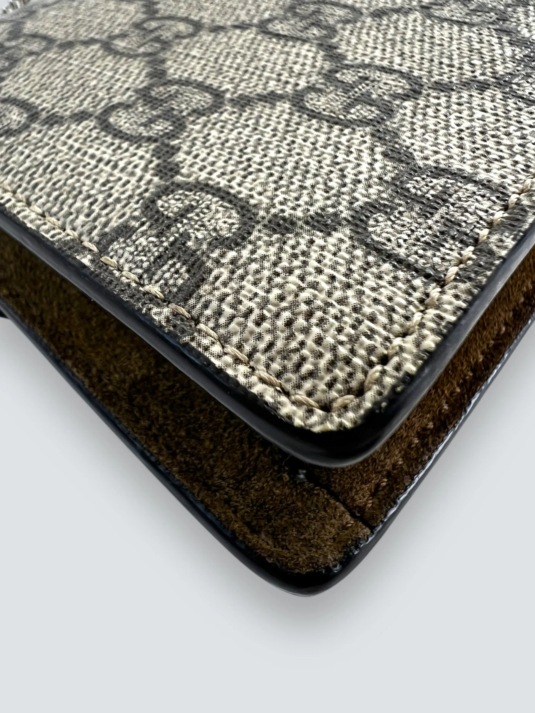 Gucci Monogram Canvas & Leather Dionysus Supermini