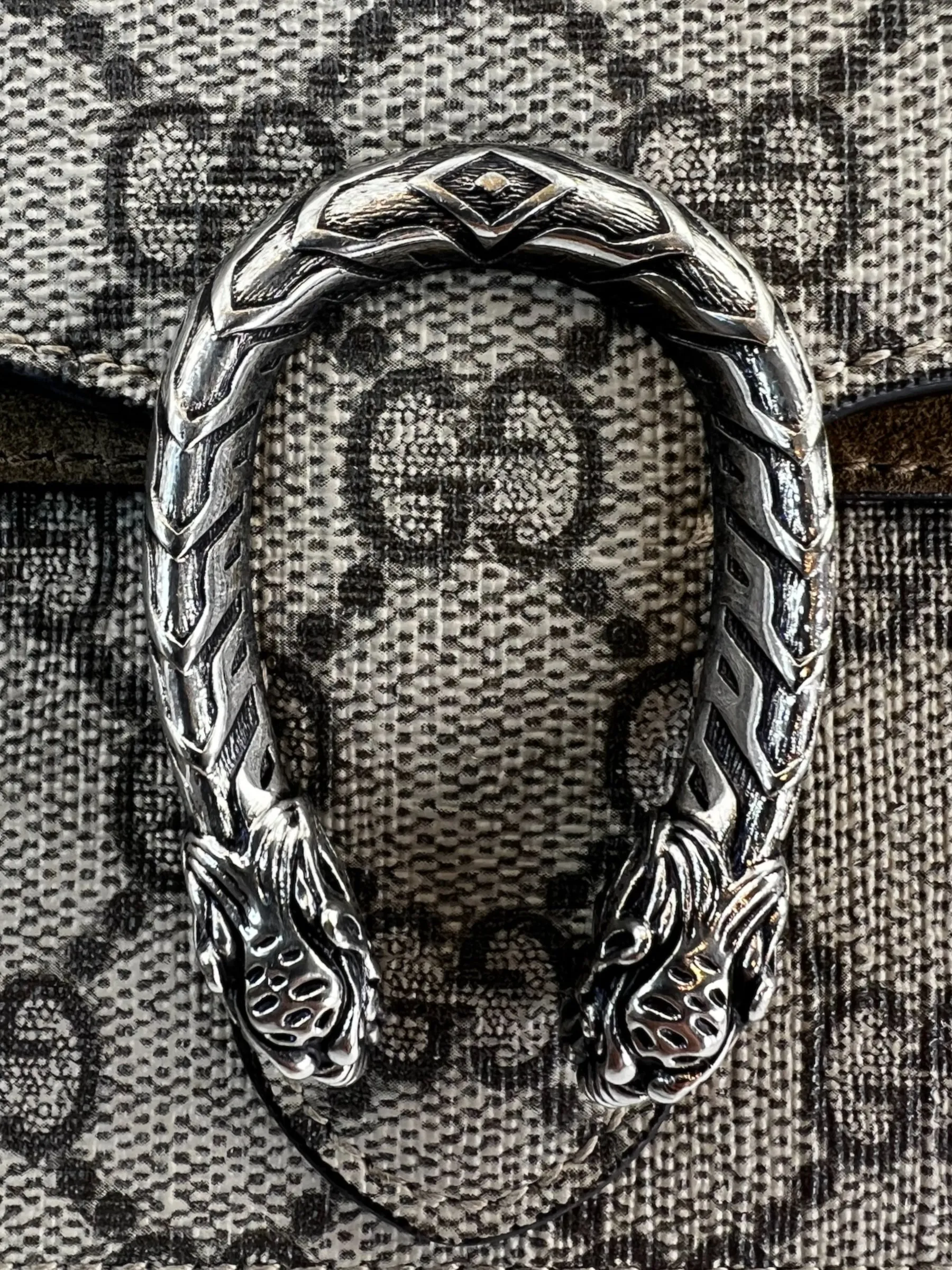Gucci Monogram Canvas & Leather Dionysus Supermini