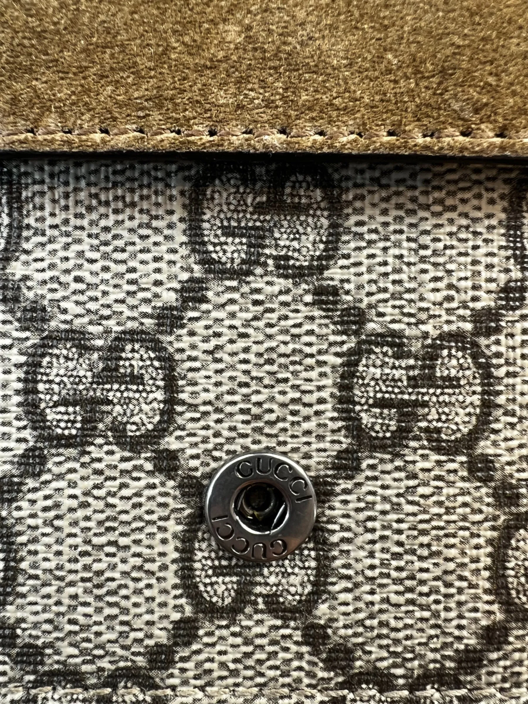 Gucci Monogram Canvas & Leather Dionysus Supermini