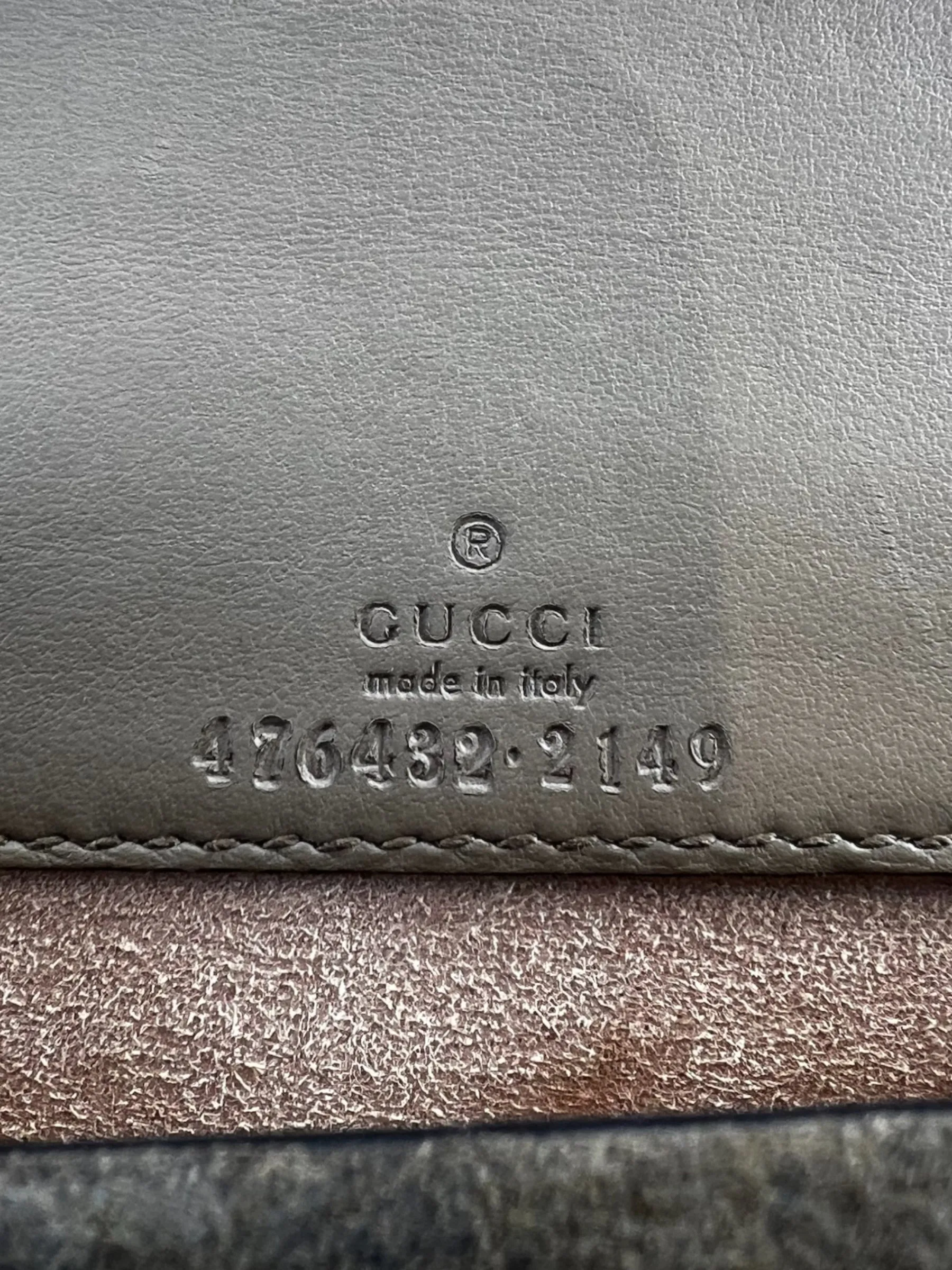Gucci Monogram Canvas & Leather Dionysus Supermini