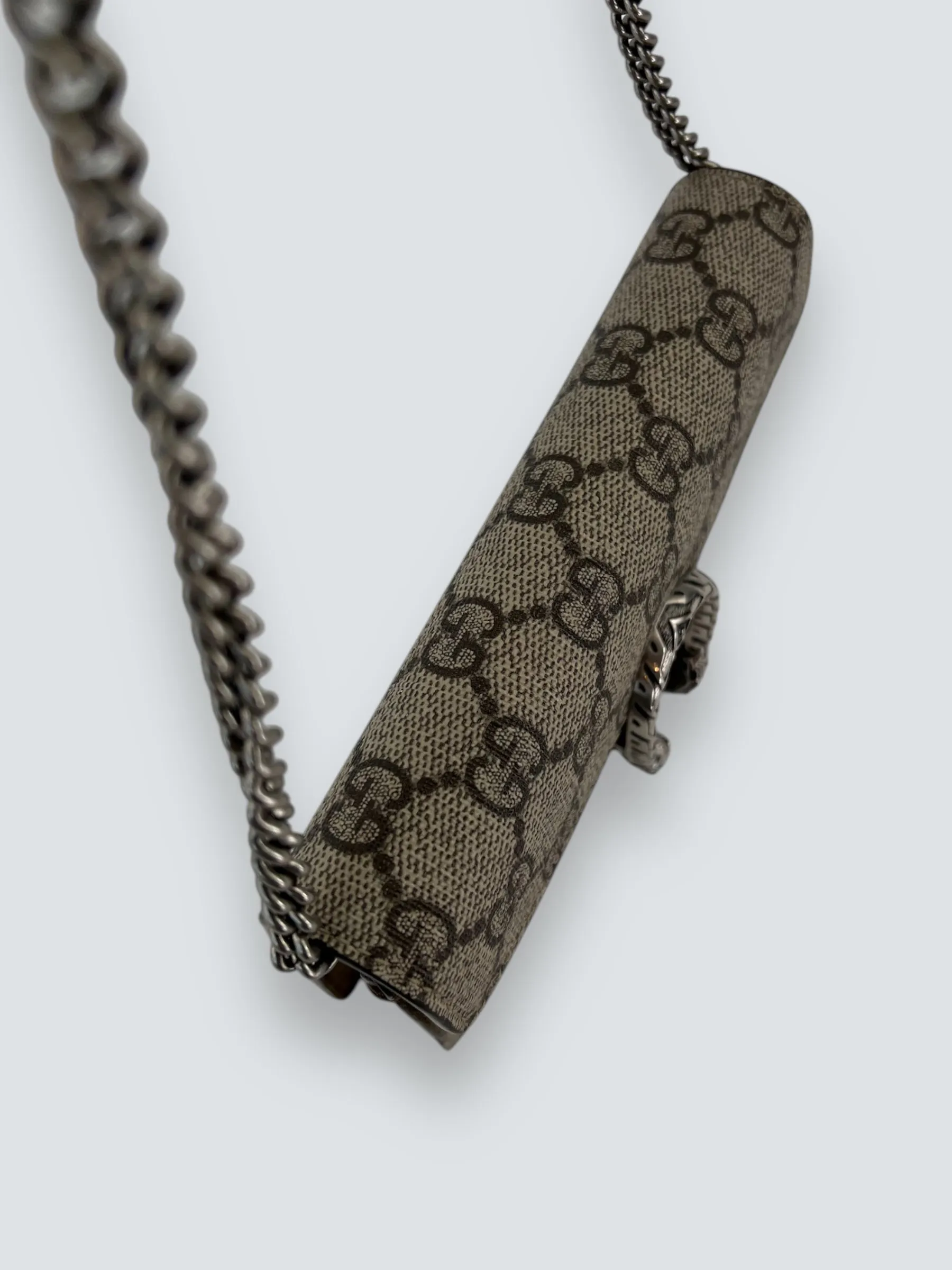 Gucci Monogram Canvas & Leather Dionysus Supermini