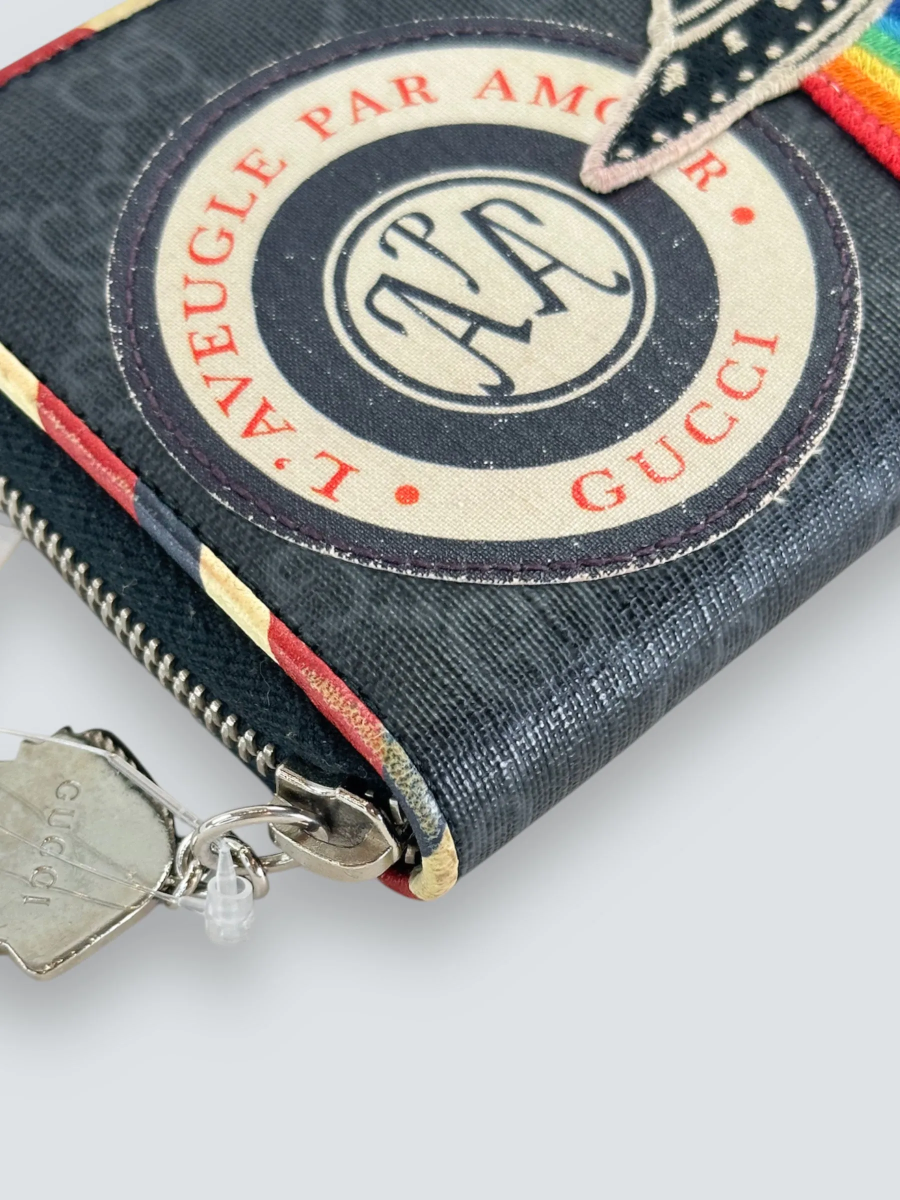 Gucci Night Courrier GG Supreme Zip Around Wallet