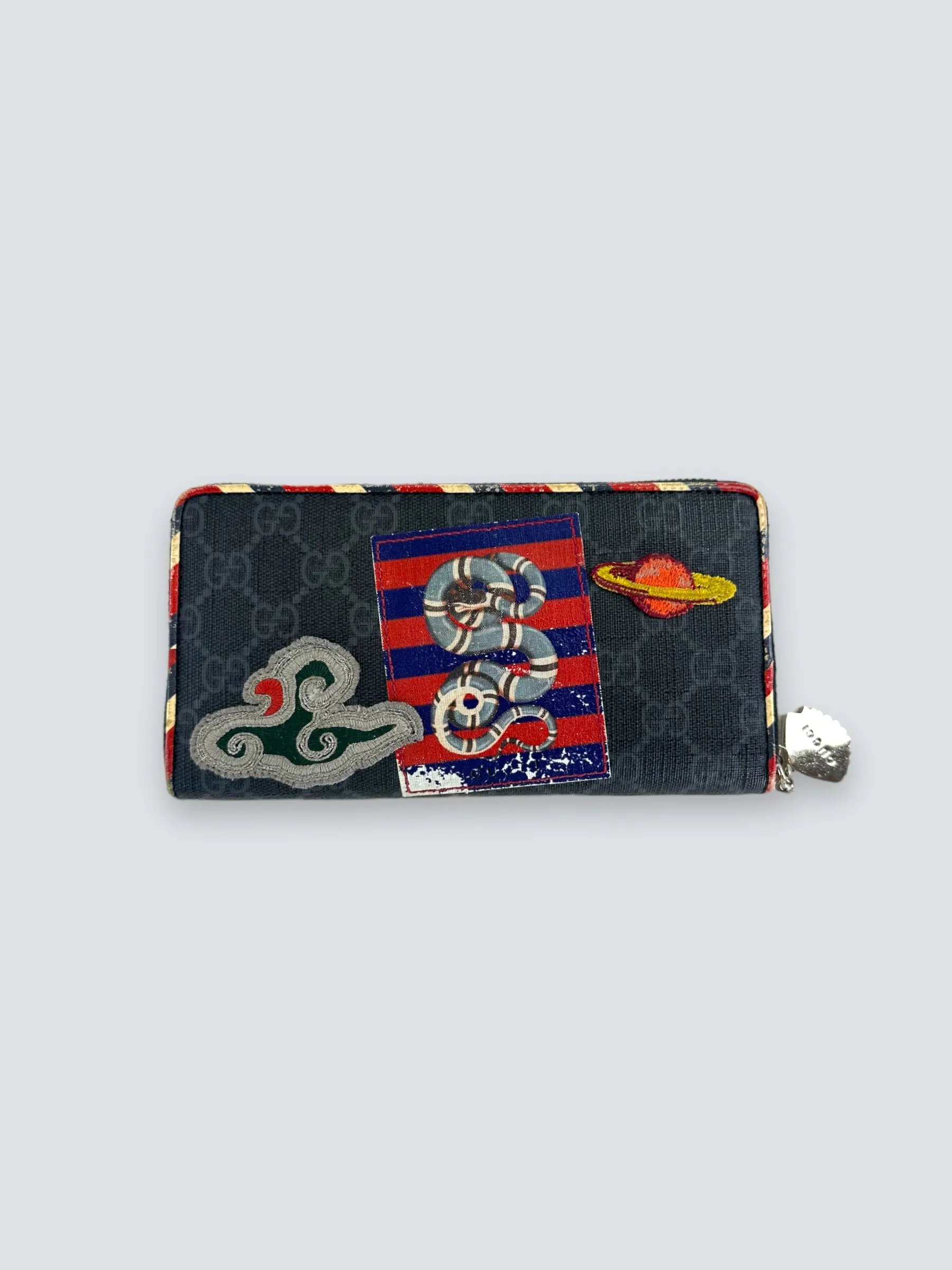 Gucci Night Courrier GG Supreme Zip Around Wallet