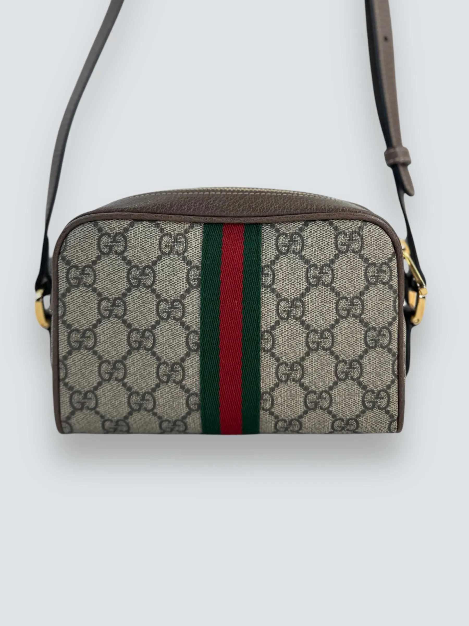 Gucci Small Monogram Canvas Supreme Ophidia Crossbody