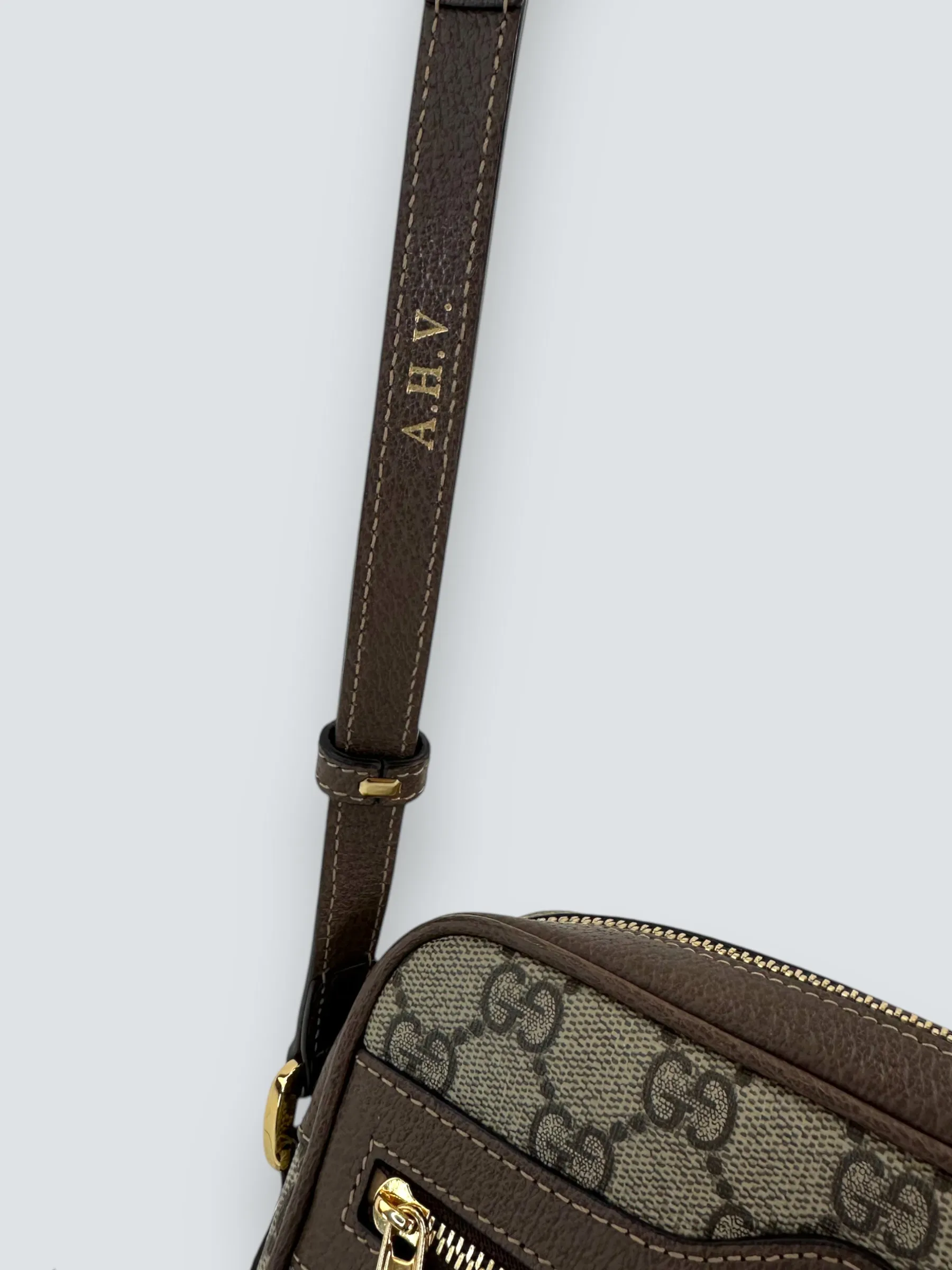 Gucci Small Monogram Canvas Supreme Ophidia Crossbody