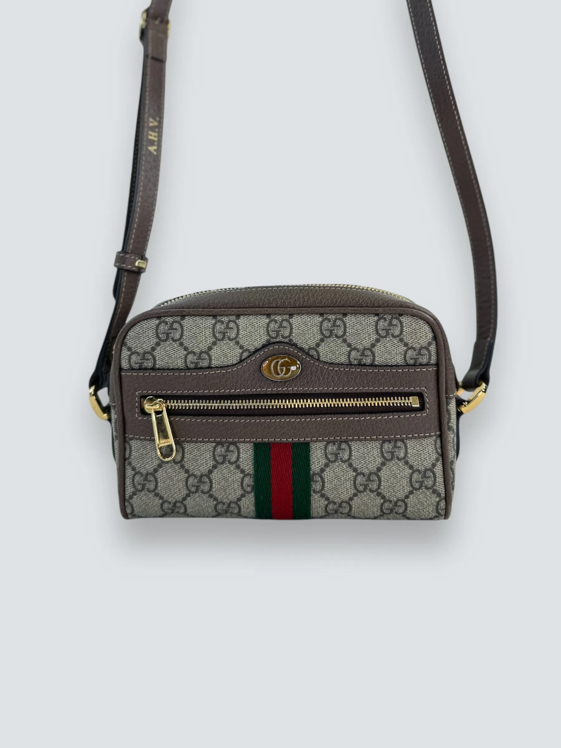 Gucci Small Monogram Canvas Supreme Ophidia Crossbody