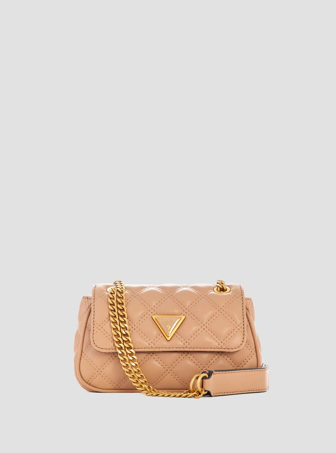 G.U.E.S.S Beige giully Mini Convertible Crossbody Bag