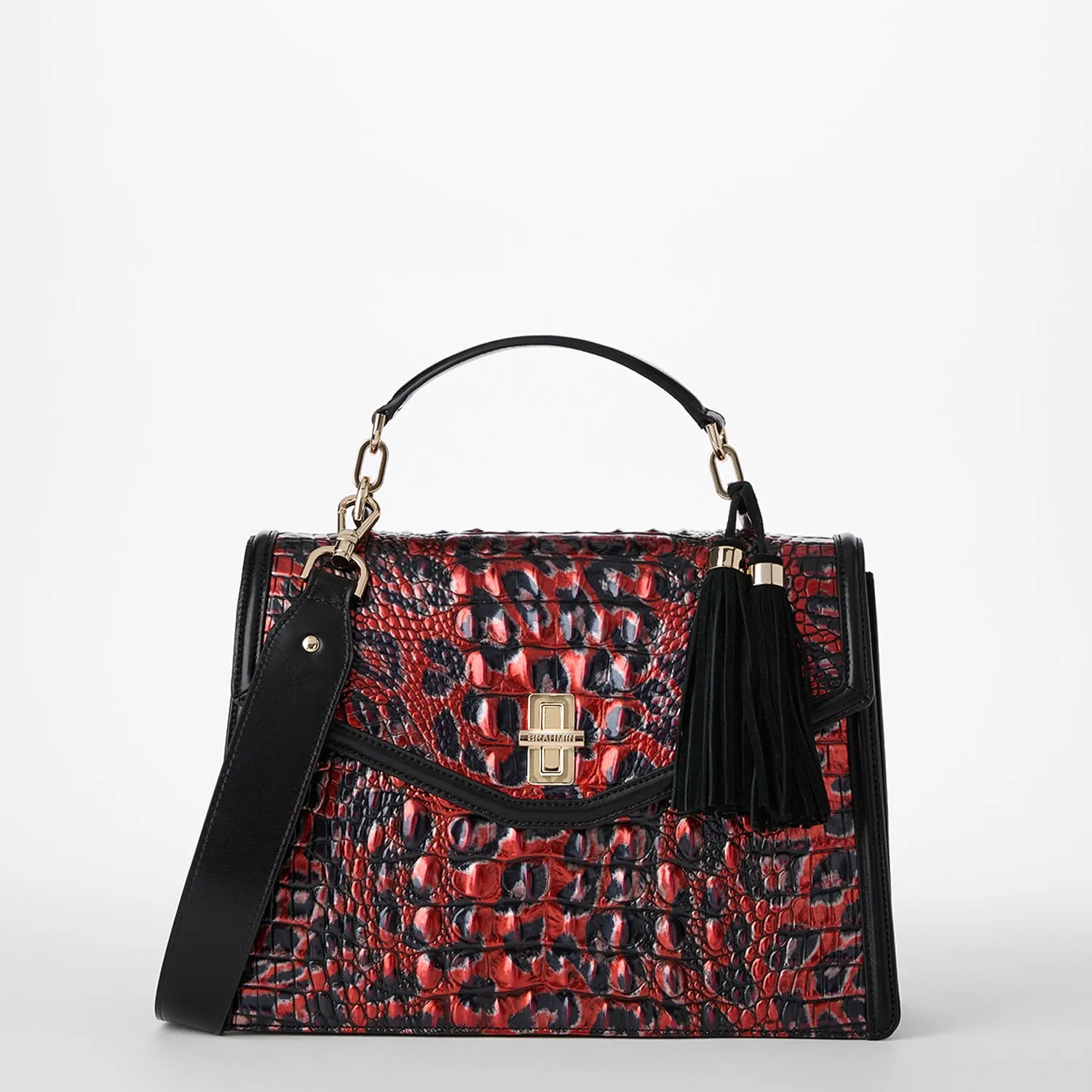 Hallie Satchel Red Leopardess