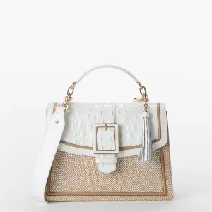 Hallie Satchel Sea Salt White Colada