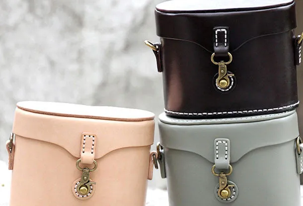 Handmade bucket purse leather crossbody bag purse shoulder bag for women