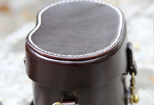 Handmade bucket purse leather crossbody bag purse shoulder bag for women