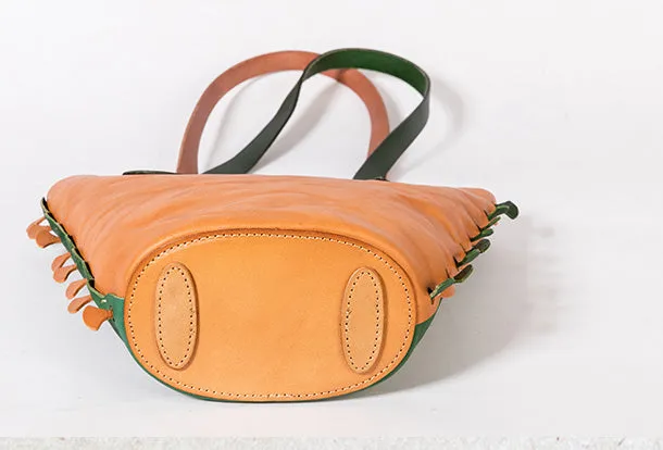 Handmade Genuine Leather Shopper Bag Bucket Bag Shoulder Bag Purse For Women