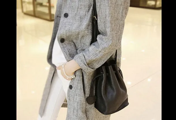 Handmade Leather bucket bag shoulder bag blue purple for women leather crossbody bag