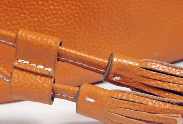 Handmade Leather bucket bag shoulder bag for women leather crossbody bag