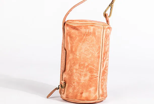 Handmade Leather Handbag Purse Bucket Bag Round Circle Bag Crossbody Bag Shoulder Bag Purse For Women