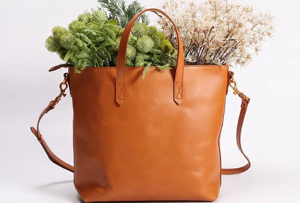 Handmade Leather Tote Purse Bucket Bag Handbag Shoulder Bag Large for Women Leather Shopper Bag