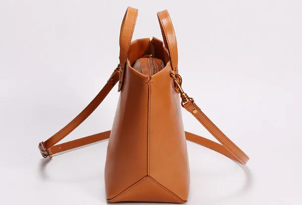 Handmade Leather Tote Purse Bucket Bag Handbag Shoulder Bag Large for Women Leather Shopper Bag