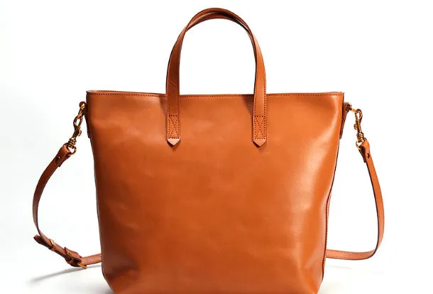 Handmade Leather Tote Purse Bucket Bag Handbag Shoulder Bag Large for Women Leather Shopper Bag