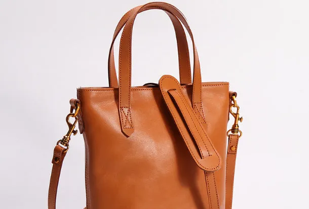 Handmade Leather Tote Purse Bucket Bag Handbag Shoulder Bag Large for Women Leather Shopper Bag