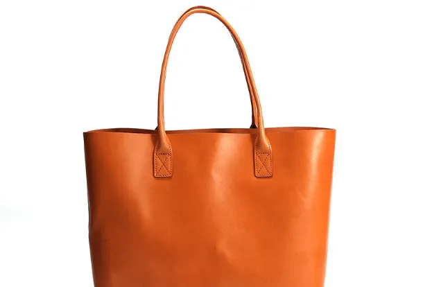 Handmade Leather Tote Purse Bucket Bag Handbag Shoulder Bag Large for Women Leather Shopper Bag