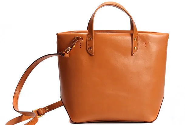 Handmade Leather Tote Purse Bucket Bag Handbag Shoulder Bag Large for Women Leather Shopper Bag