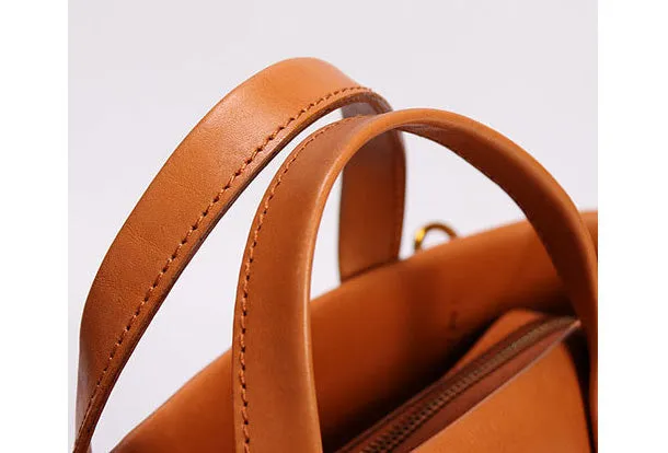 Handmade Leather Tote Purse Bucket Bag Handbag Shoulder Bag Large for Women Leather Shopper Bag