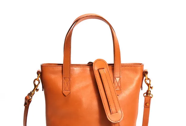 Handmade Leather Tote Purse Bucket Bag Handbag Shoulder Bag Large for Women Leather Shopper Bag