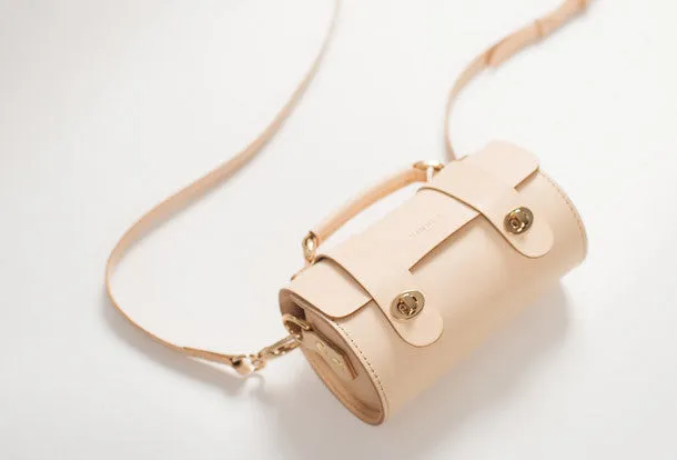 Handmade women shoulder leather bag crossbody phone bag small bag bucket bag