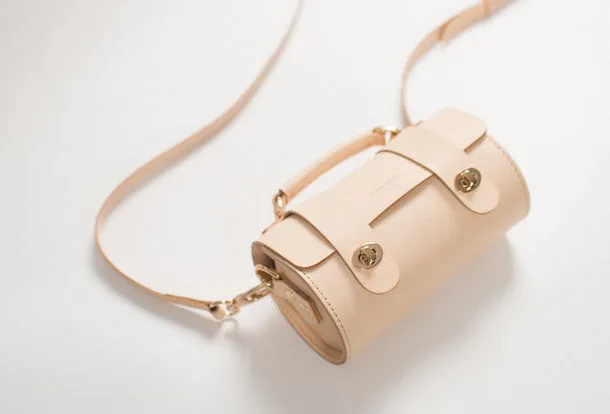 Handmade women shoulder leather bag crossbody phone bag small bag bucket bag