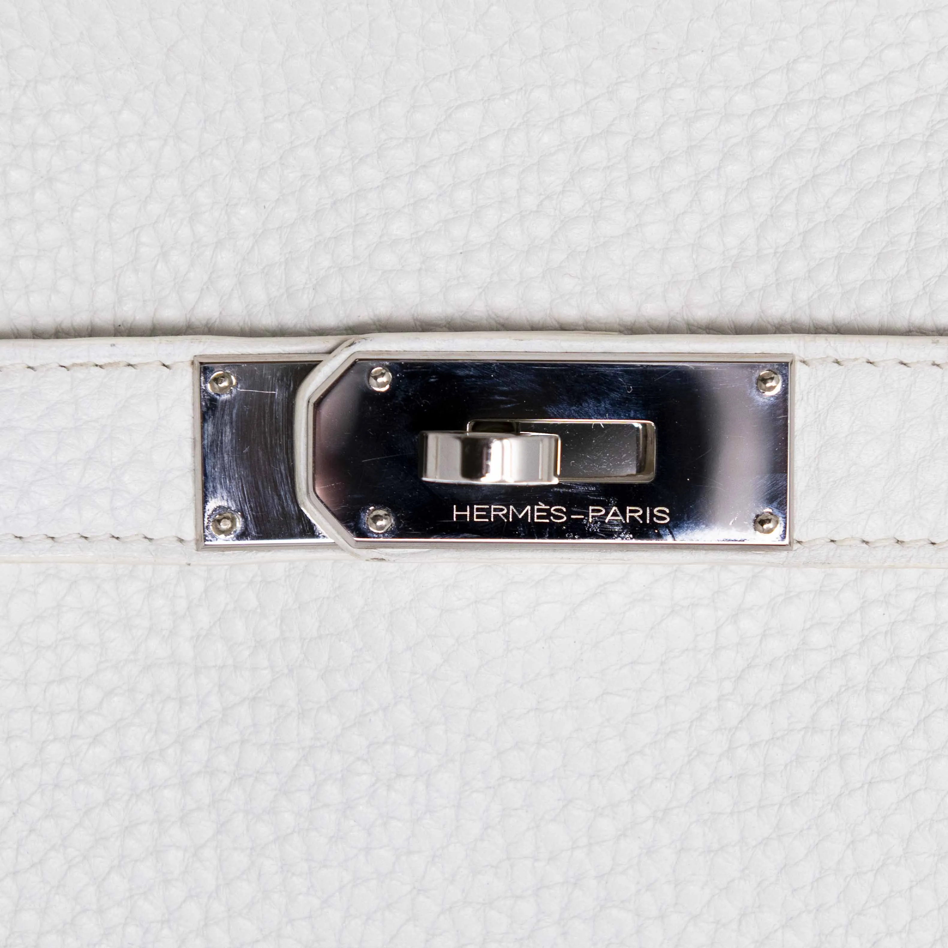 Hermes White Clemence Jypsiere 34