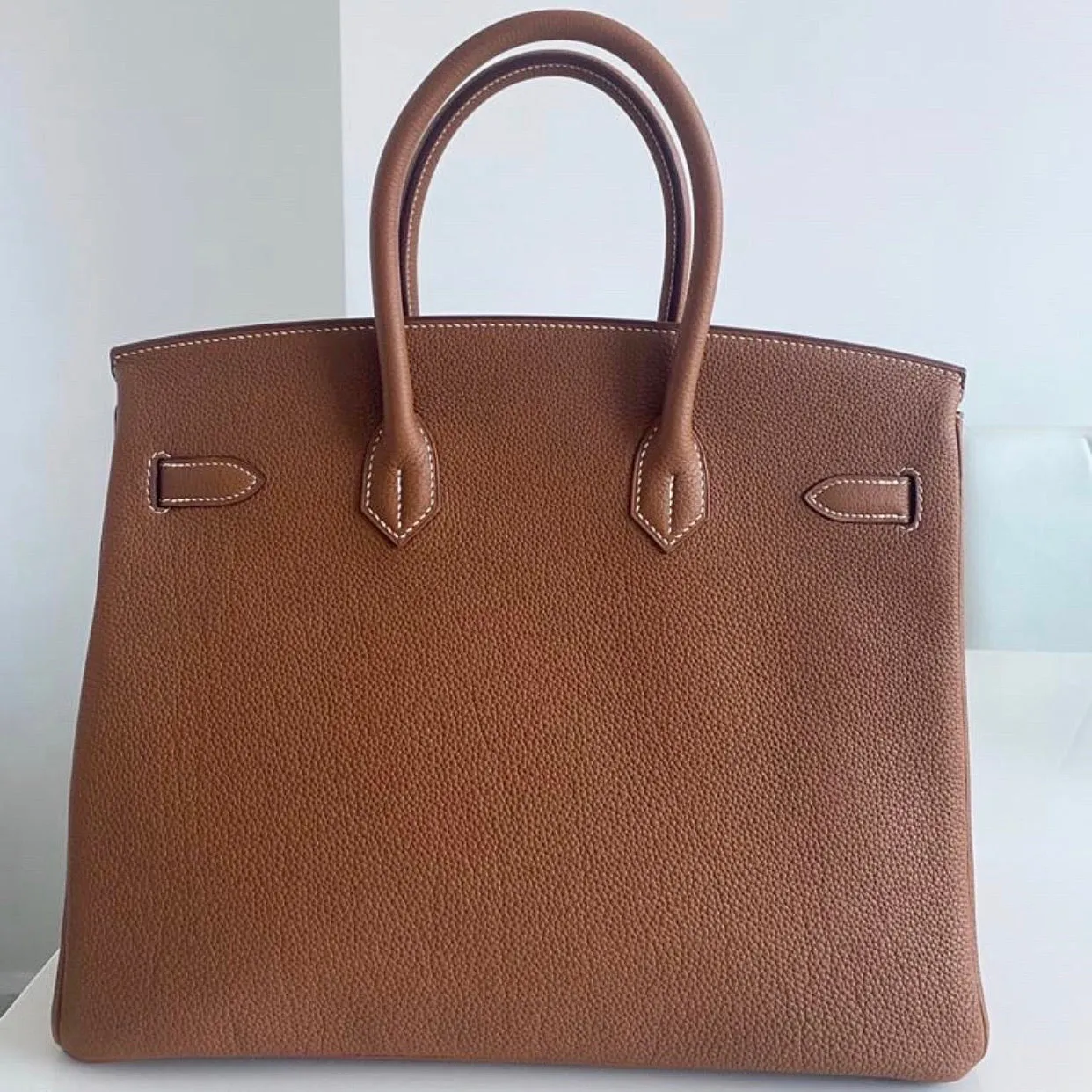 Herm??s Birkin 35 Gold togo Palladium Hardware