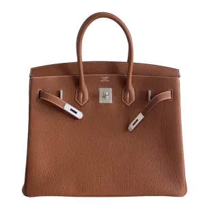 Herm??s Birkin 35 Gold togo Palladium Hardware
