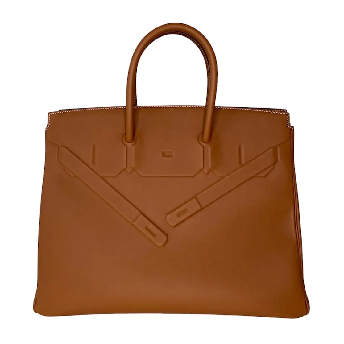 Herm??s Birkin 35 Shadow Gold Palladium Hardware