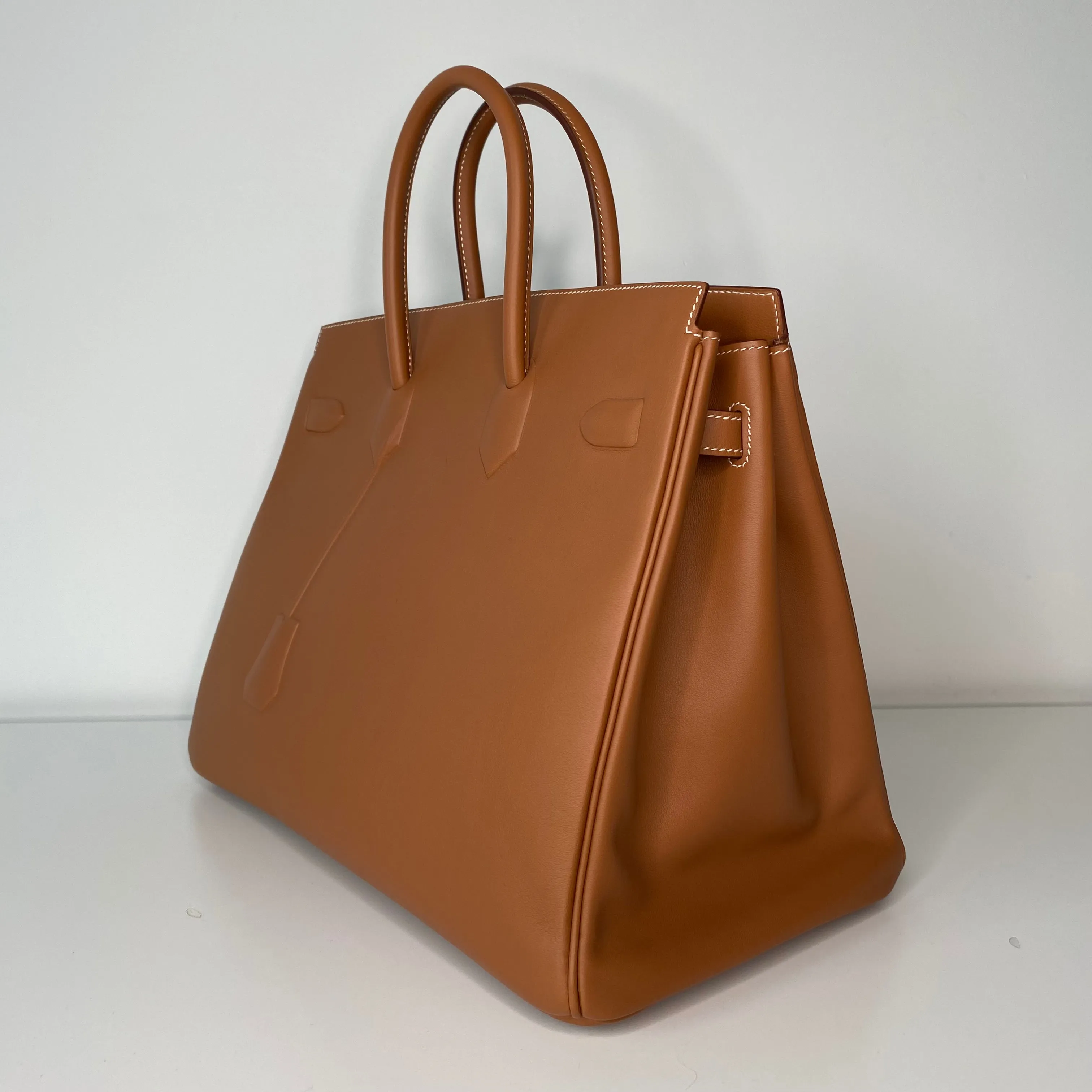 Herm??s Birkin 35 Shadow Gold Palladium Hardware