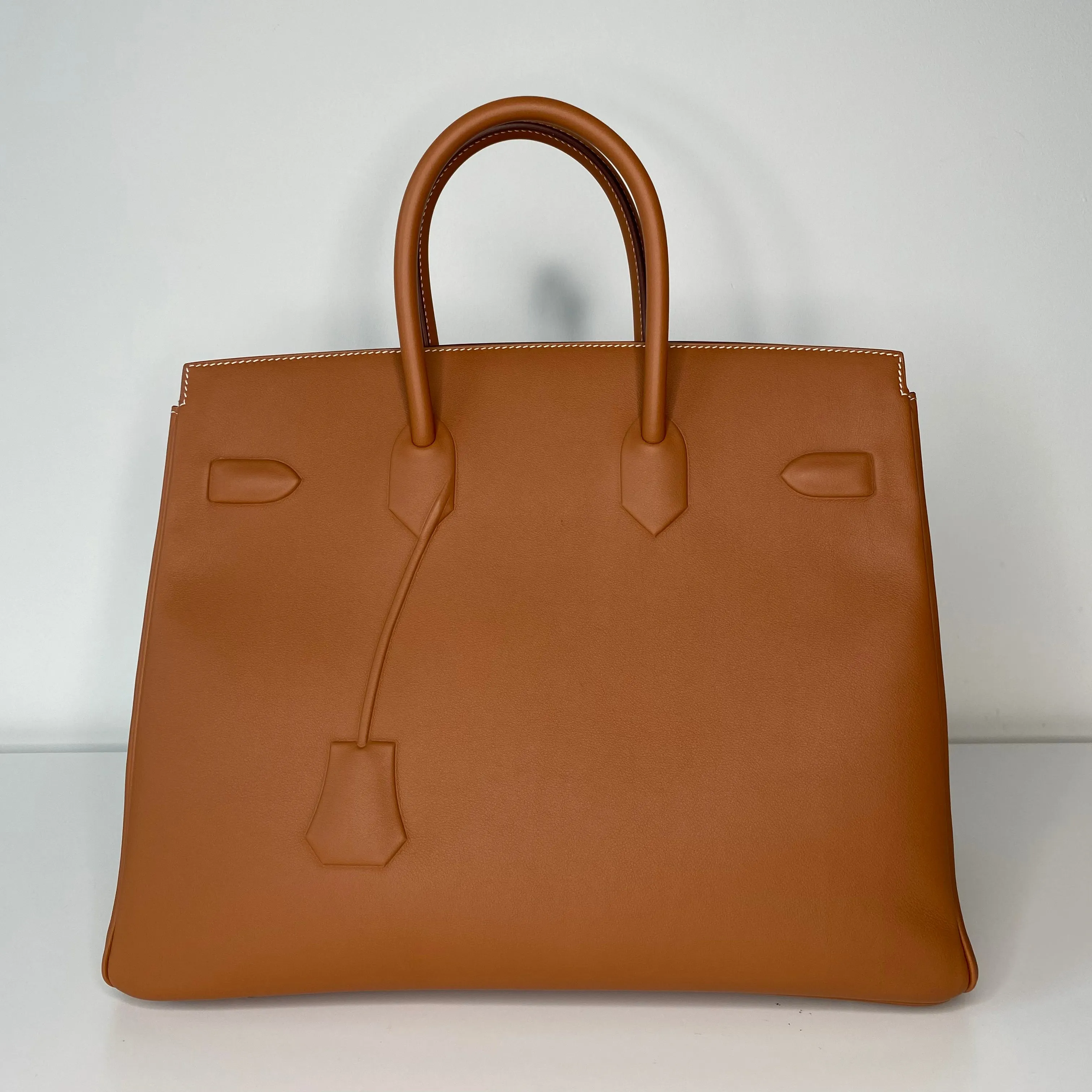 Herm??s Birkin 35 Shadow Gold Palladium Hardware