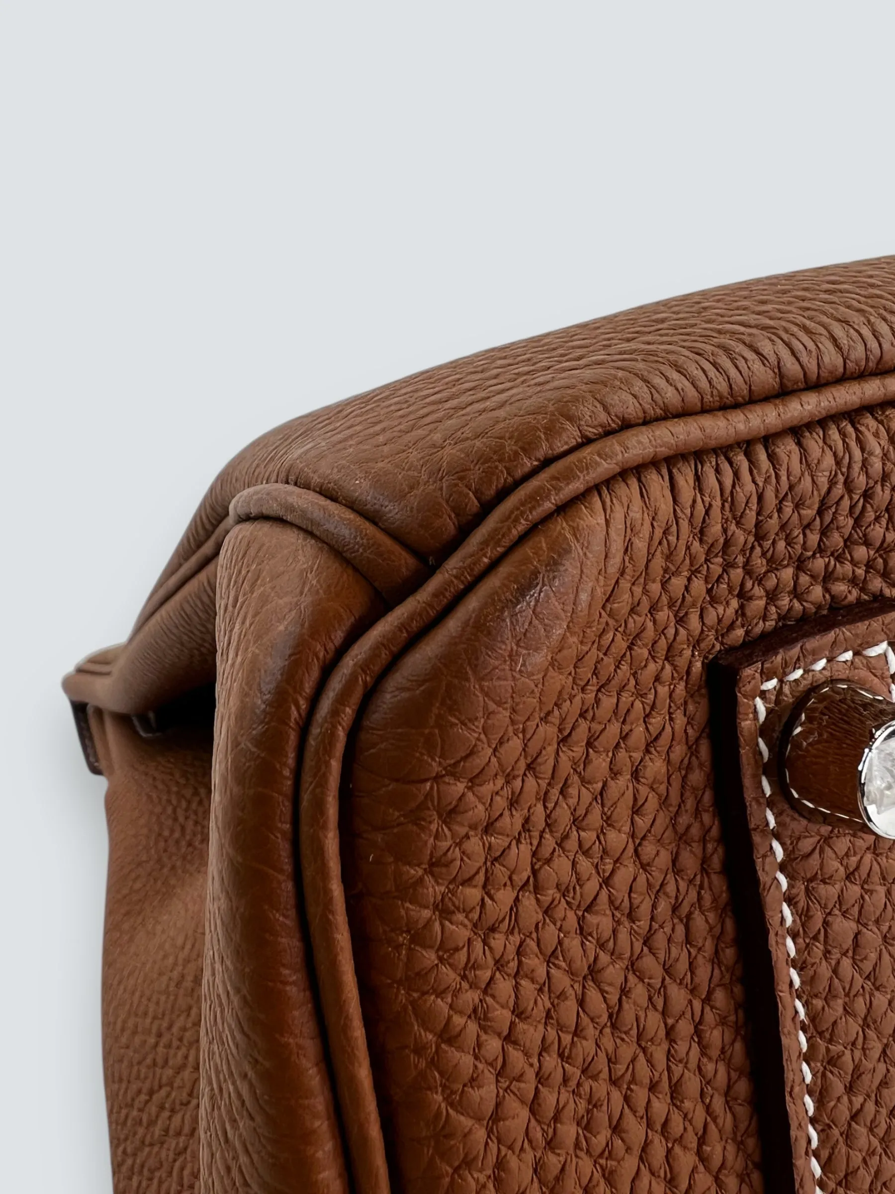 Herm??s Golden Brown Togo Leather Birkin 35