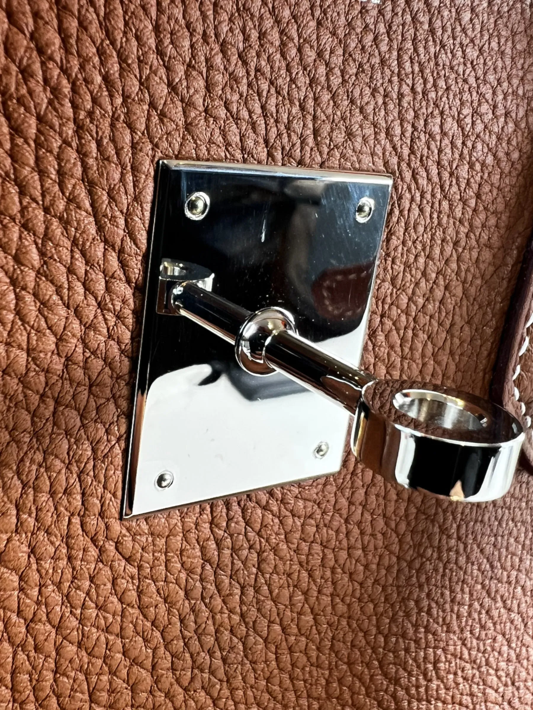 Herm??s Golden Brown Togo Leather Birkin 35