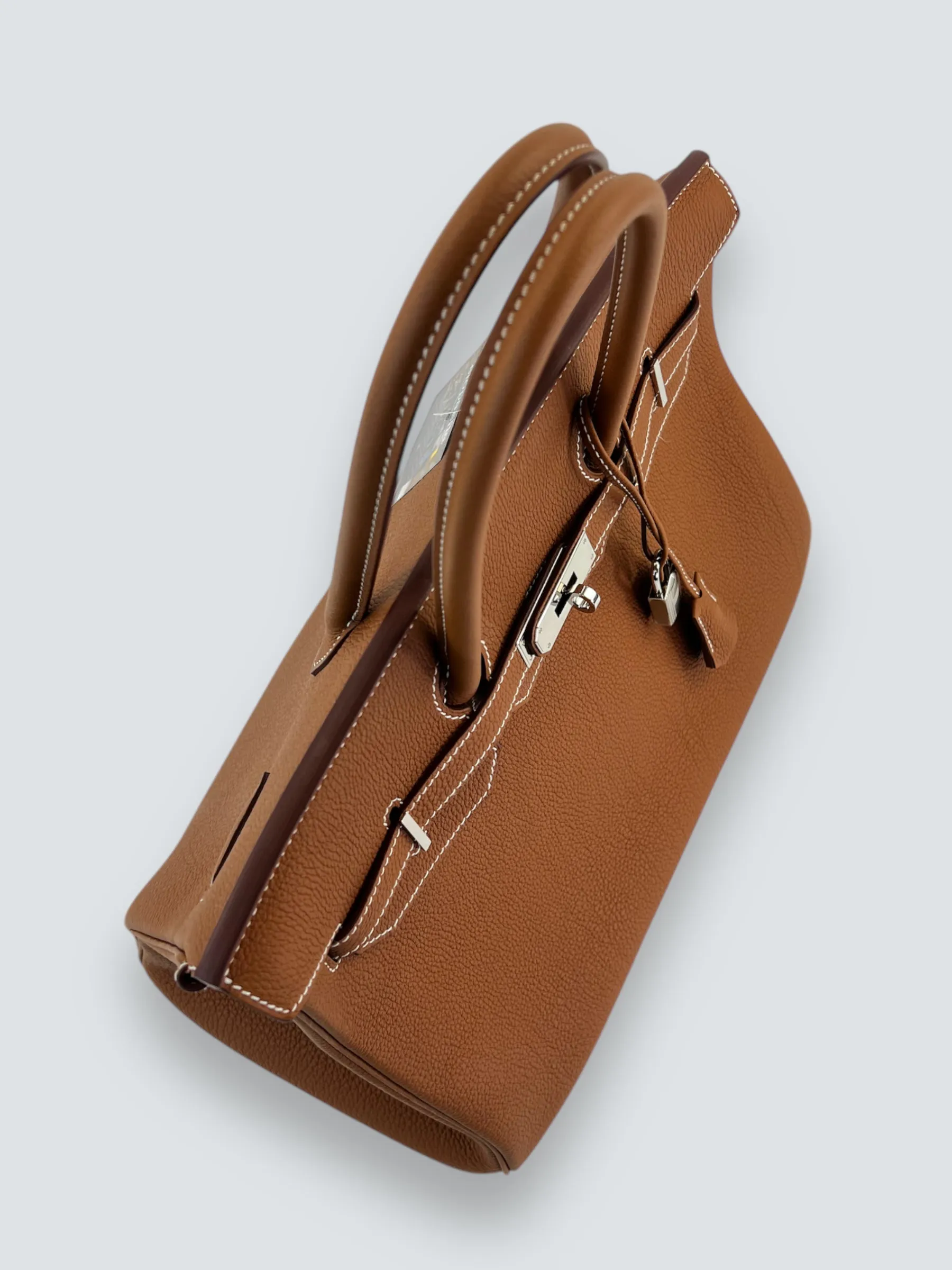 Herm??s Golden Brown Togo Leather Birkin 35