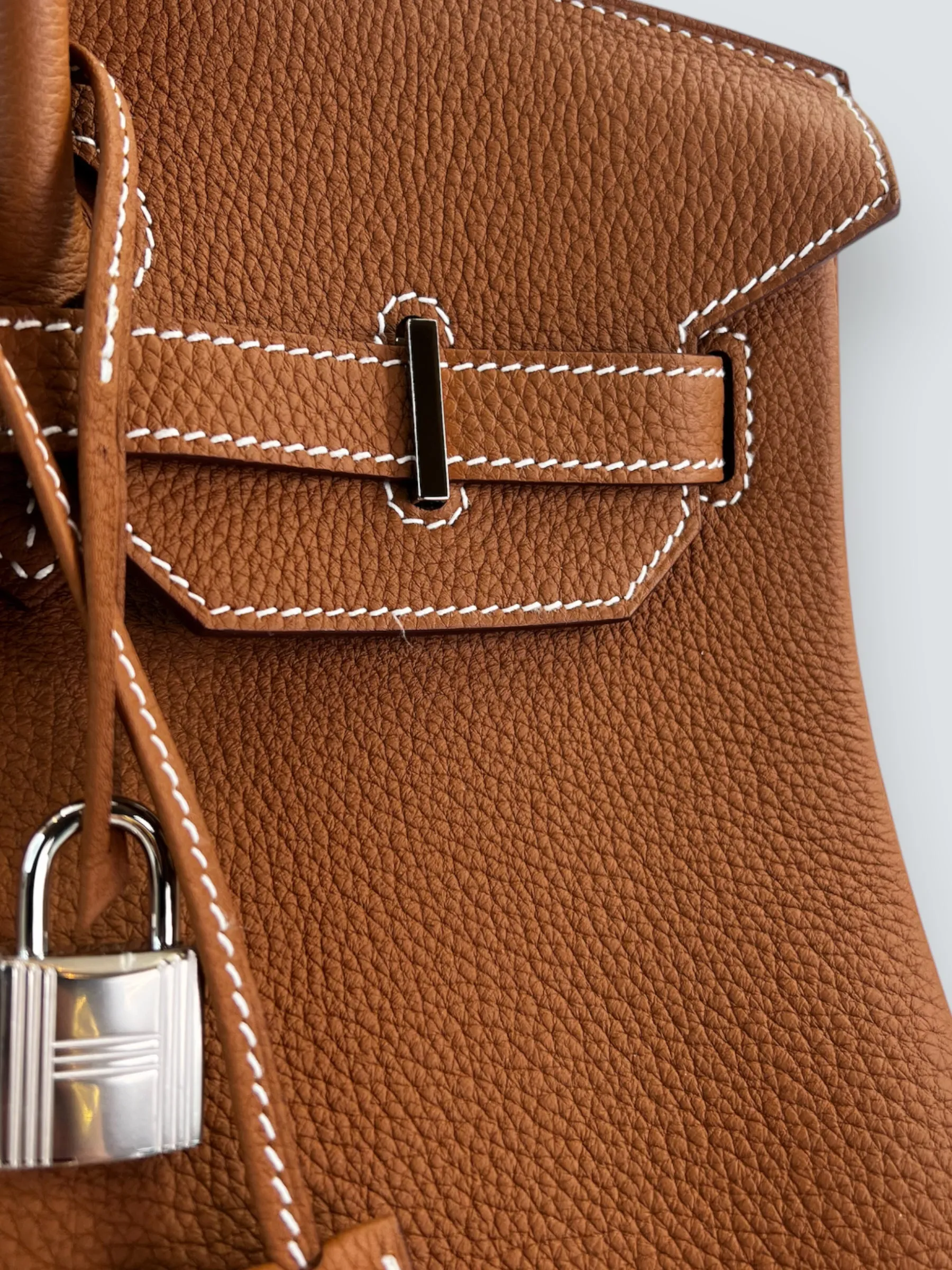 Herm??s Golden Brown Togo Leather Birkin 35