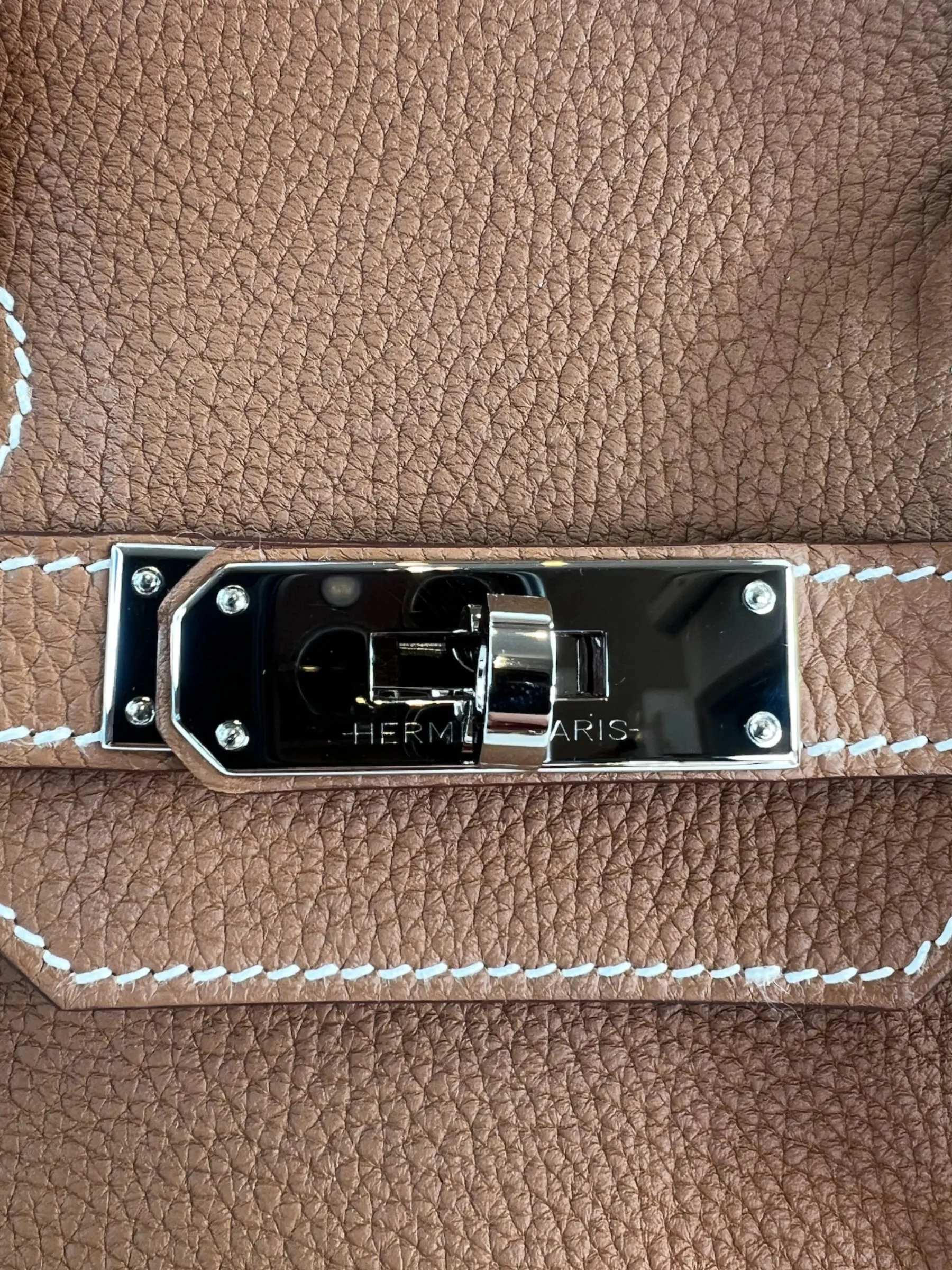 Herm??s Golden Brown Togo Leather Birkin 35