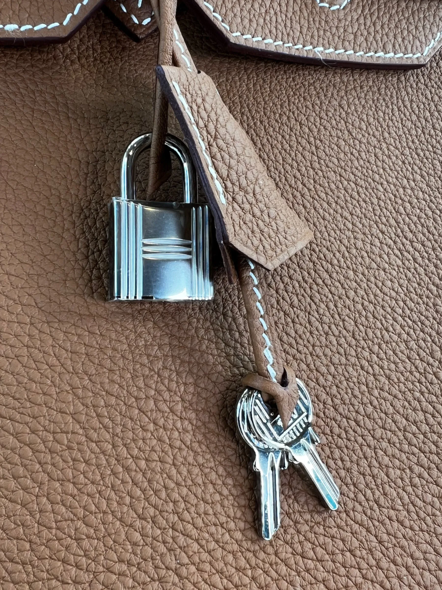 Herm??s Golden Brown Togo Leather Birkin 35
