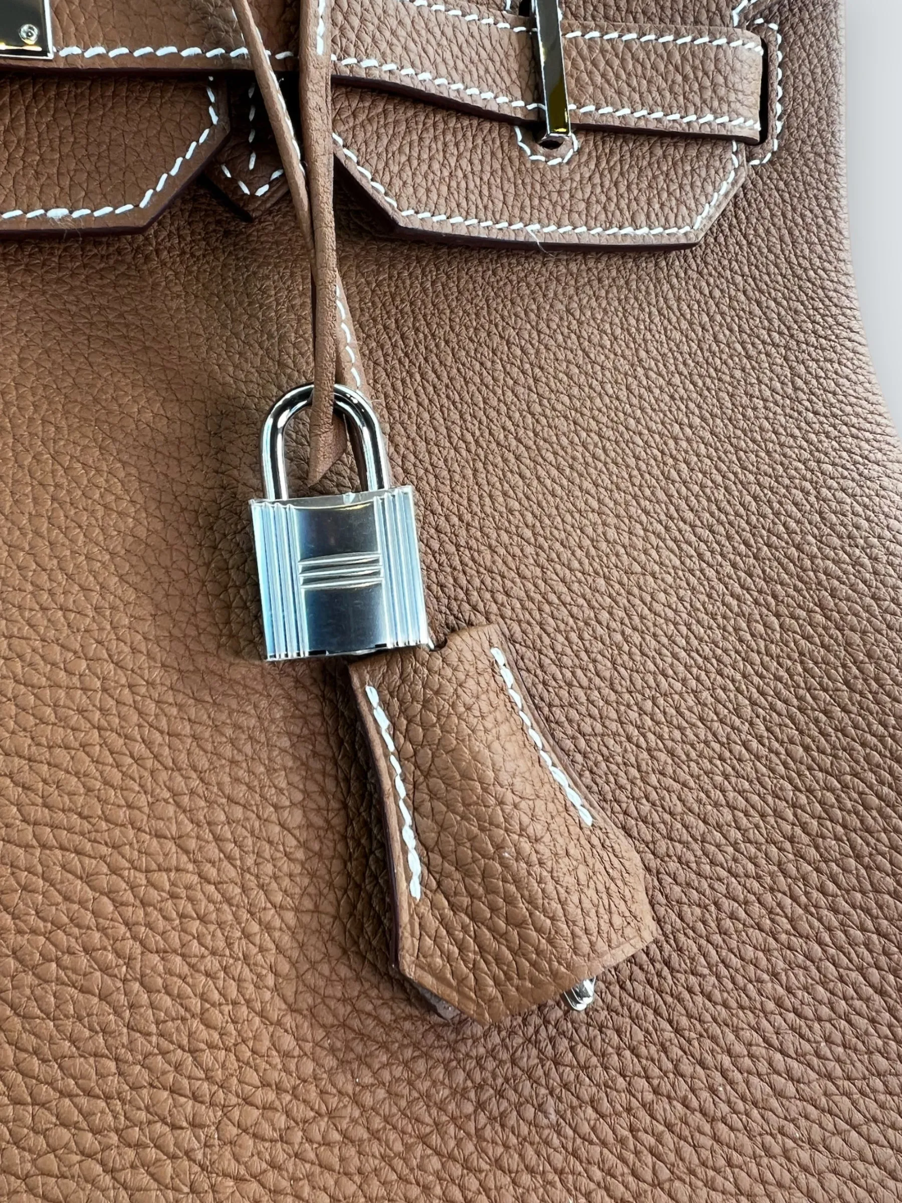 Herm??s Golden Brown Togo Leather Birkin 35