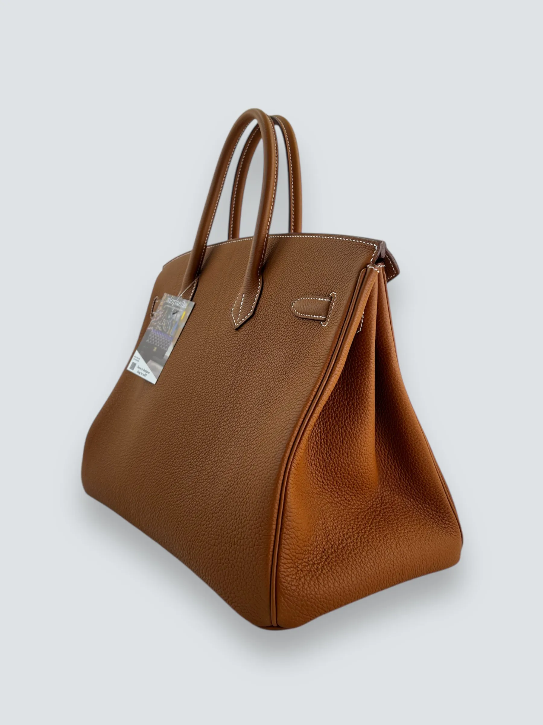 Herm??s Golden Brown Togo Leather Birkin 35