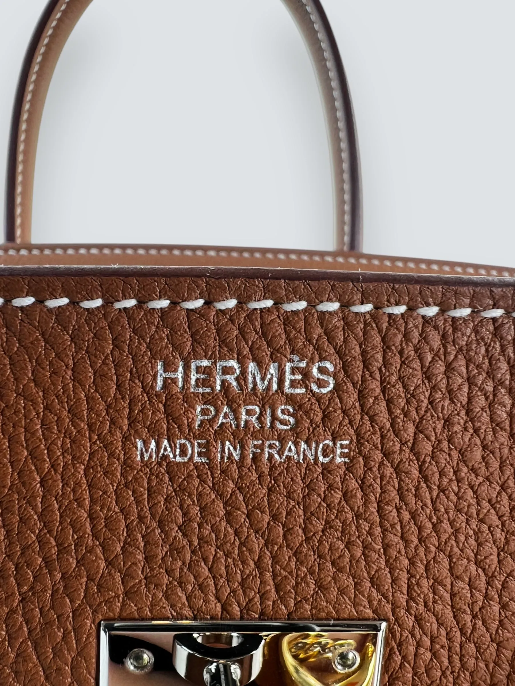 Herm??s Golden Brown Togo Leather Birkin 35