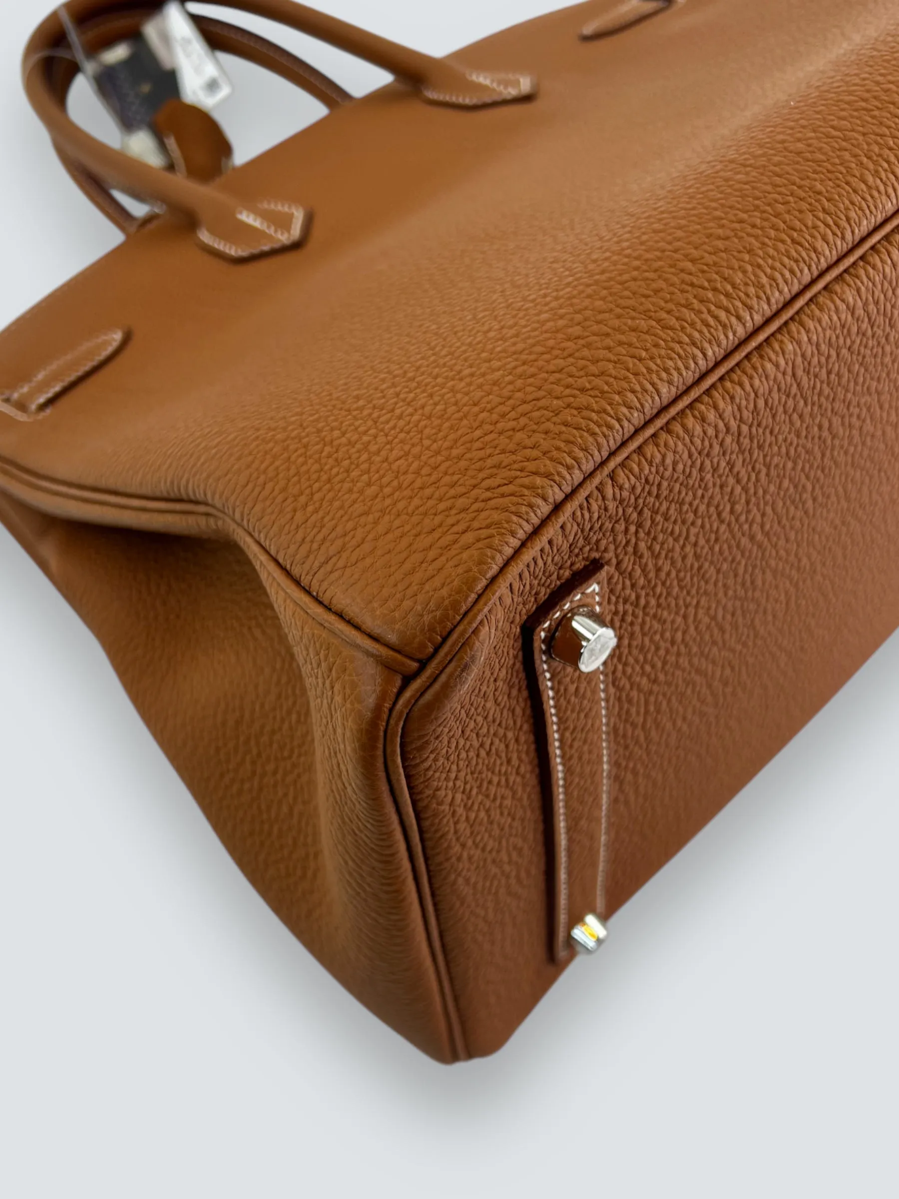Herm??s Golden Brown Togo Leather Birkin 35