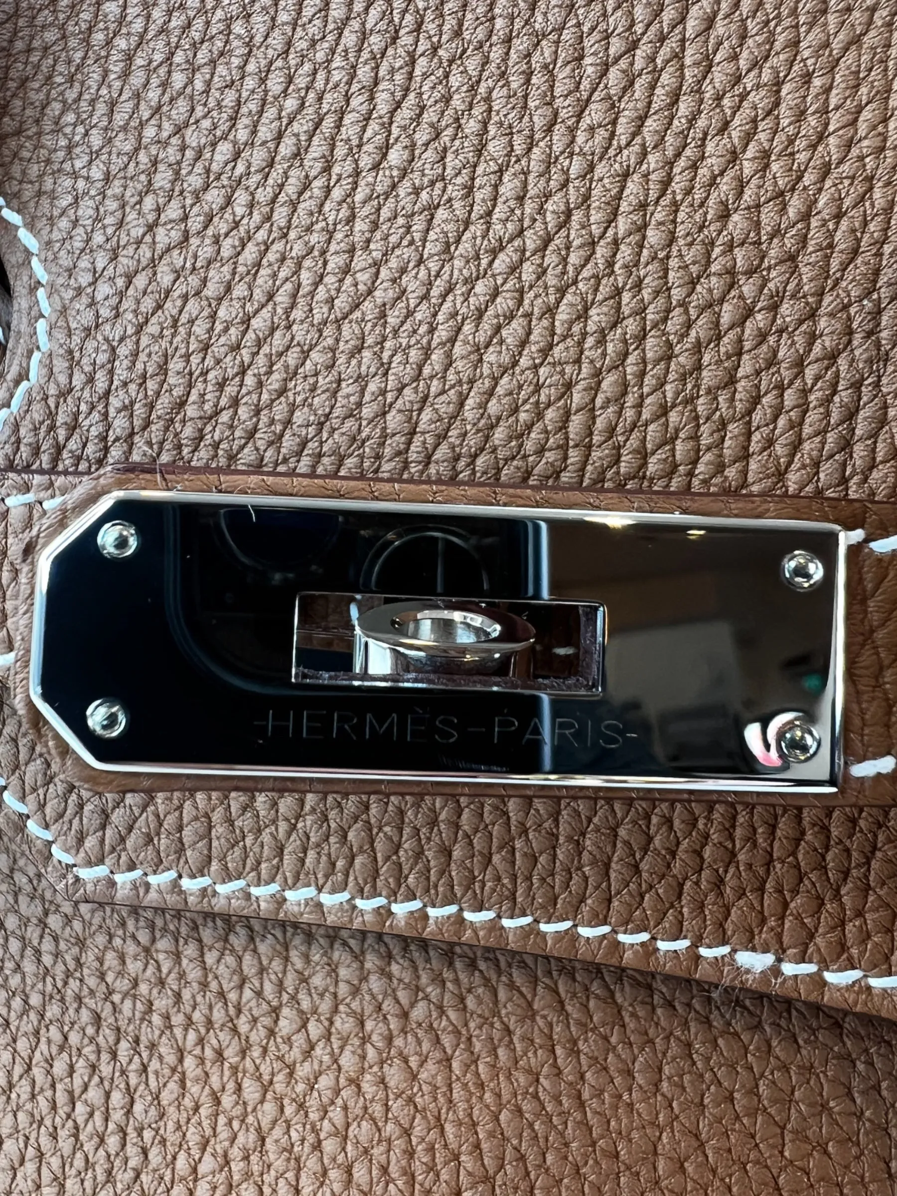 Herm??s Golden Brown Togo Leather Birkin 35