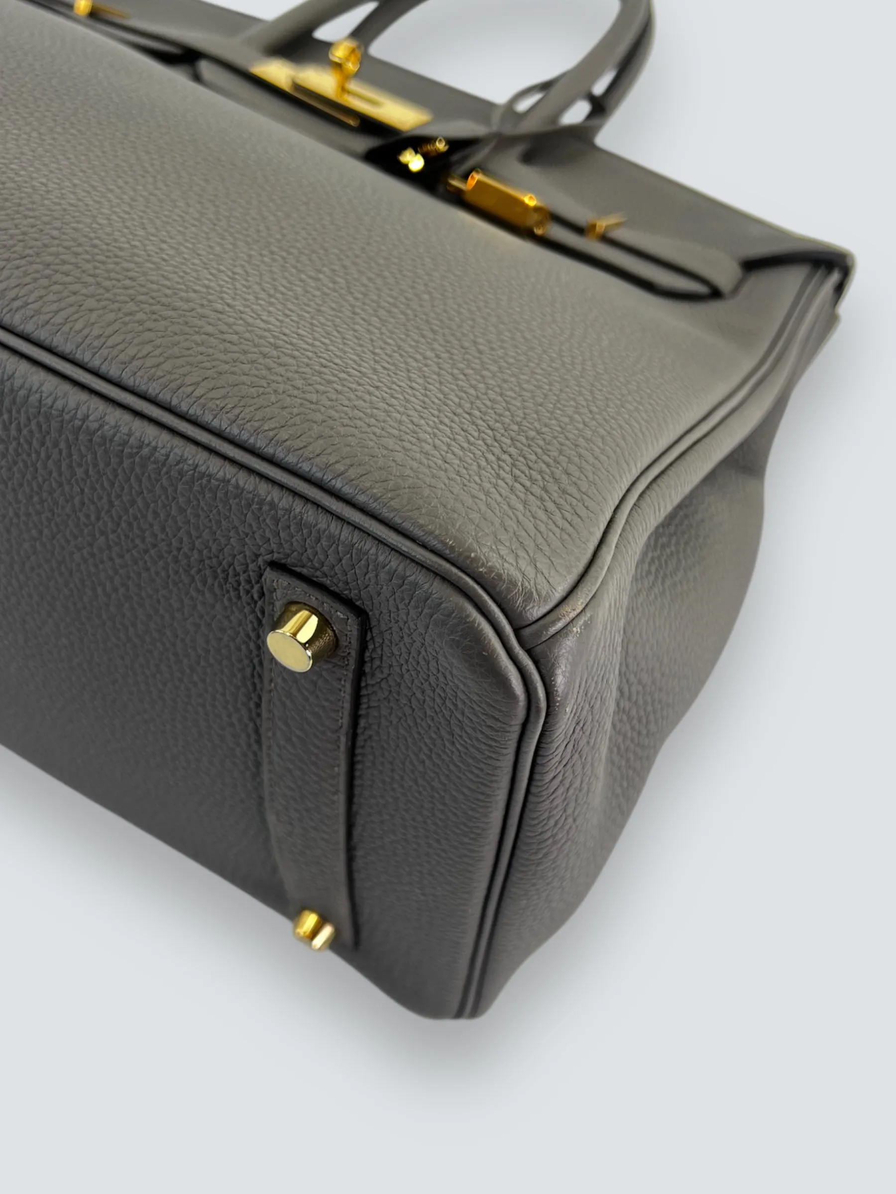 Herm??s Grey (Etain) Togo Leather Birkin 35
