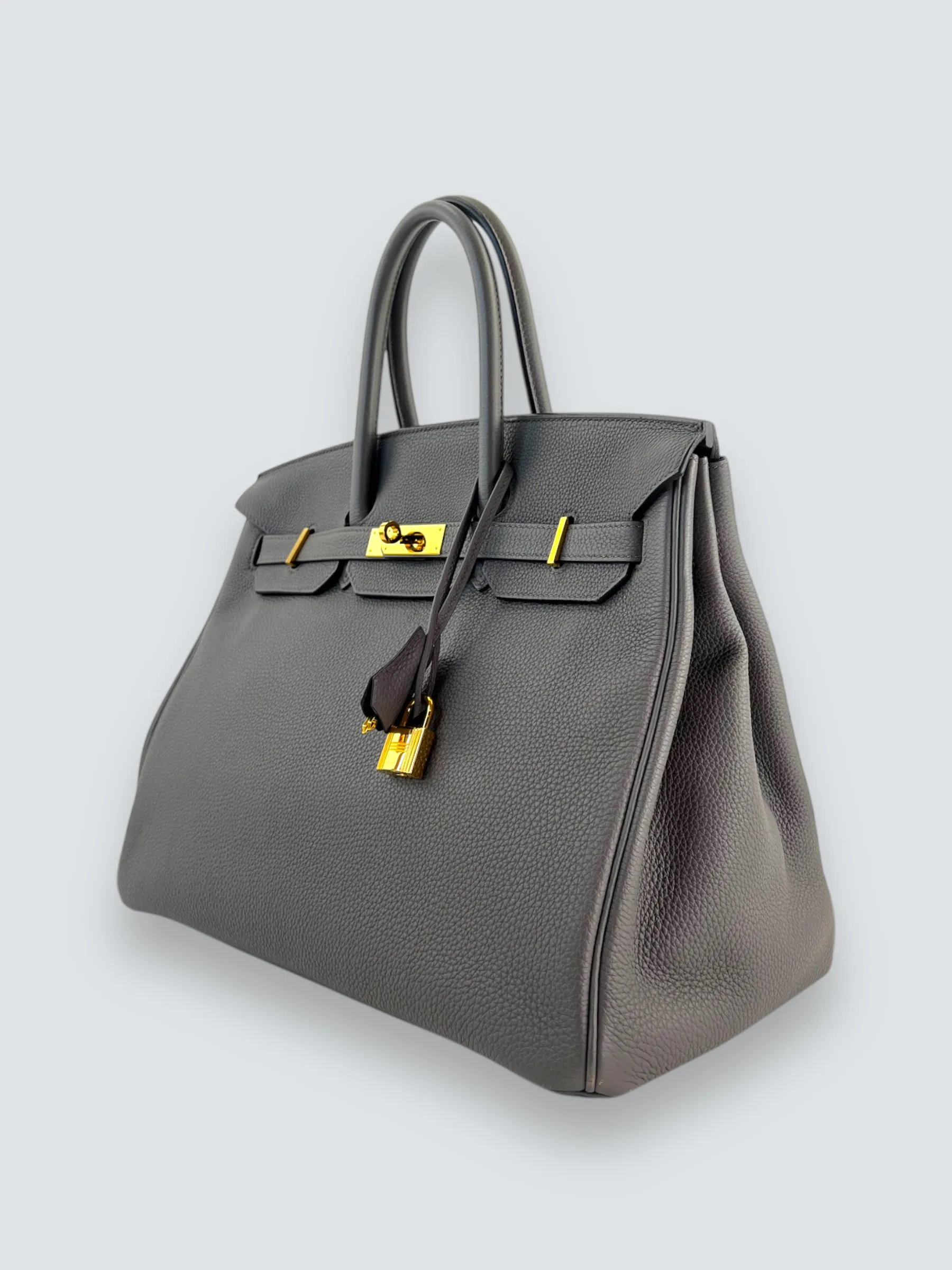 Herm??s Grey (Etain) Togo Leather Birkin 35
