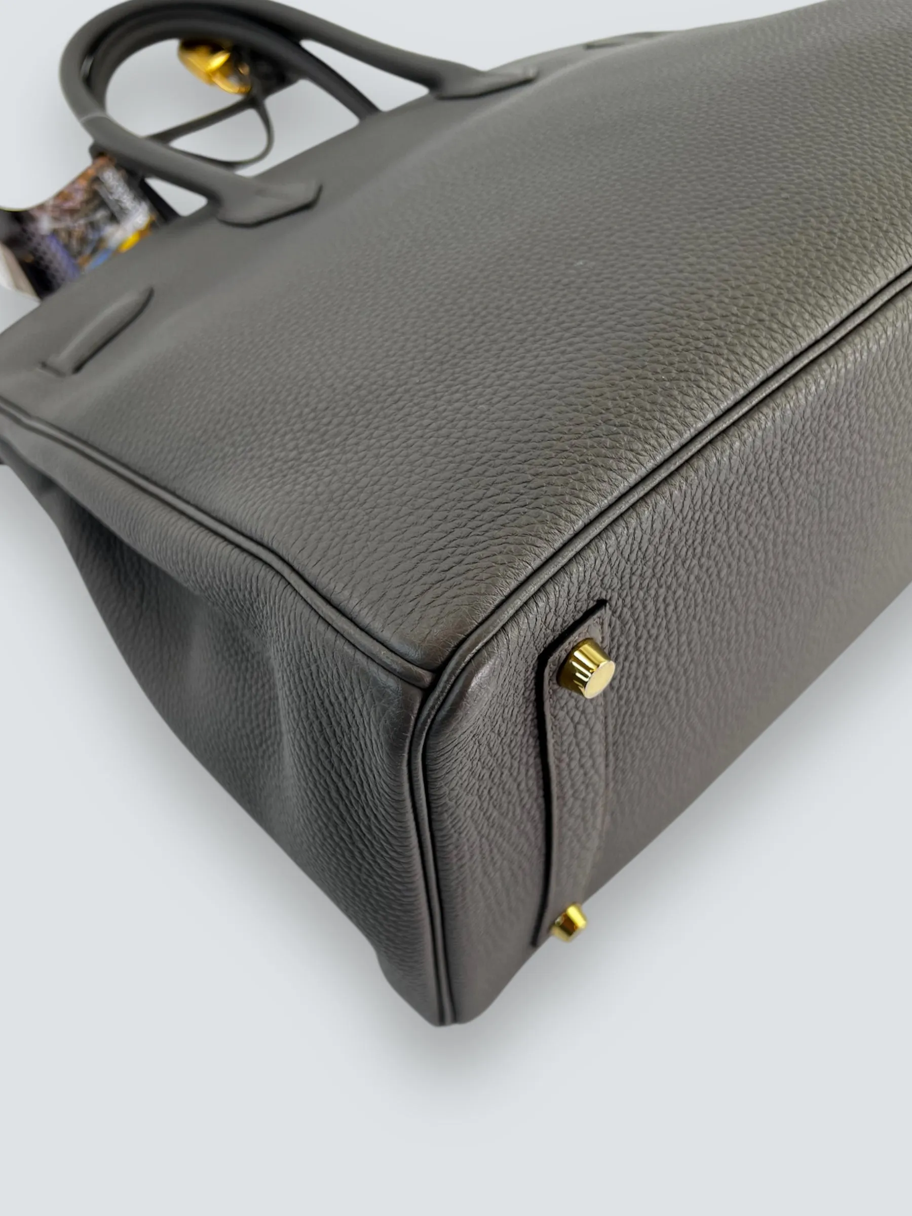 Herm??s Grey (Etain) Togo Leather Birkin 35