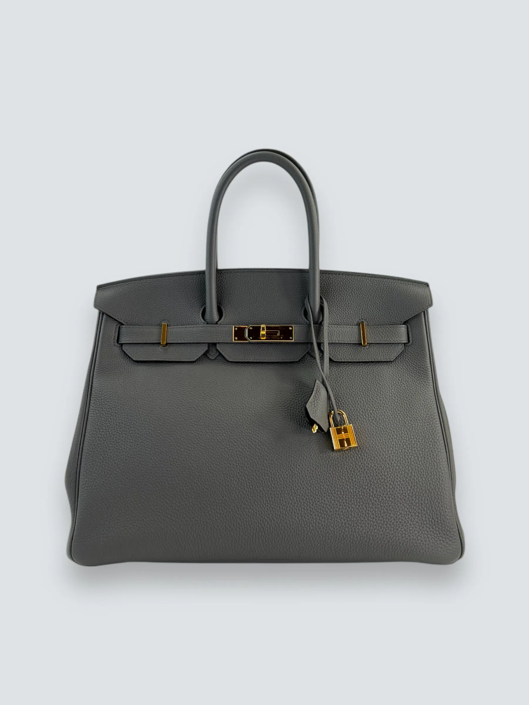 Herm??s Grey (Etain) Togo Leather Birkin 35